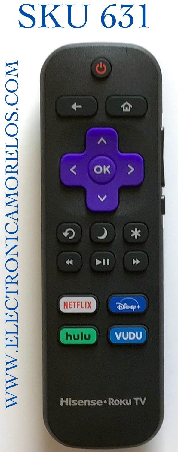 CONTROL REMOTO ORIGINAL NUEVO PARA TV HISENSE SMART TV / NUMERO DE PARTE HU-RCRUS-22G / RC-ALIR / MODELOS 55RE61